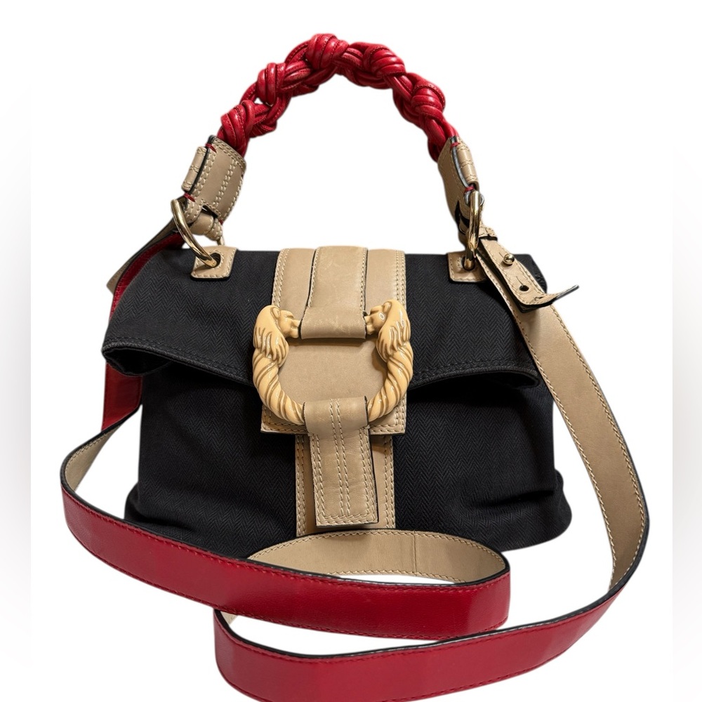 Bvlgari Black Beige Red Limited Edition Bag -09/11